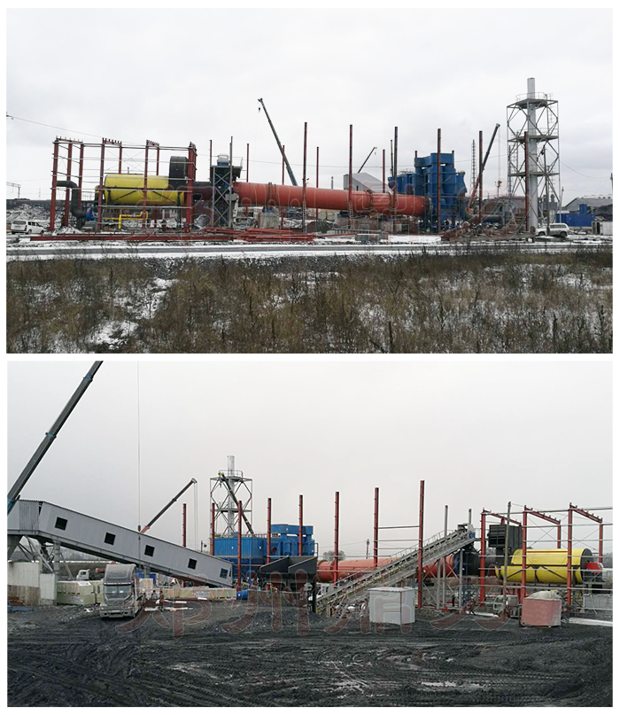 鼎力原煤烘干機安裝調(diào)試現(xiàn)場