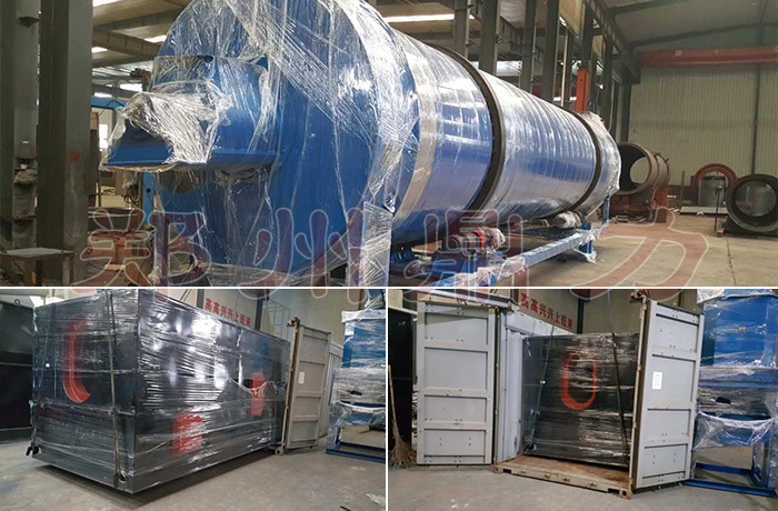 剛果二期有機(jī)肥烘干設(shè)備裝車啟程