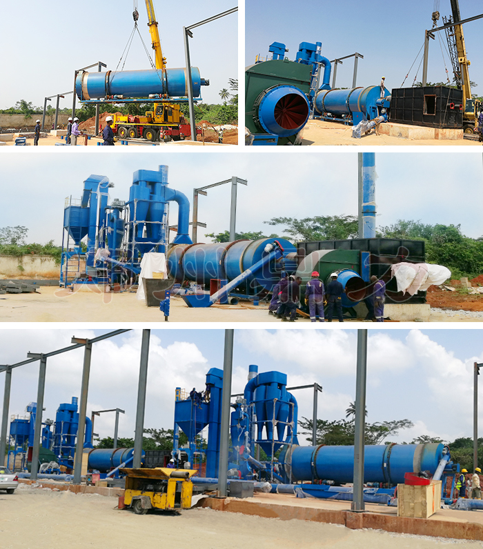 鼎力啤酒糟干燥設(shè)備安裝調(diào)試現(xiàn)場(chǎng)