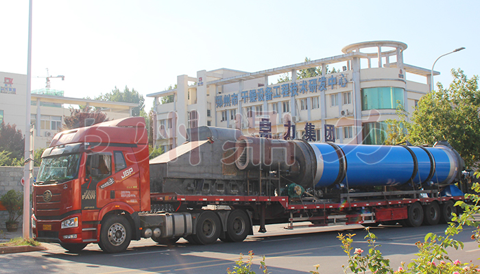 鼎力二期醬渣烘干機發貨