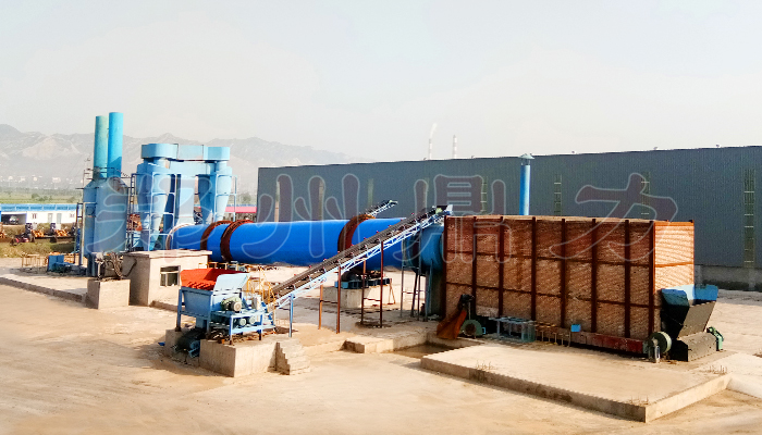 山西煤泥烘干機安裝調試現場