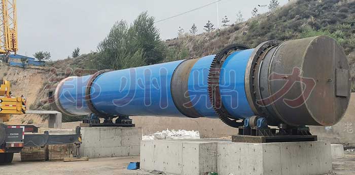 神木煤泥烘干機(jī)安裝現(xiàn)場(chǎng)