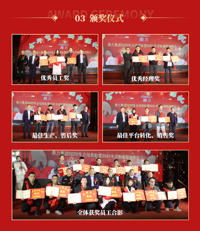 為優(yōu)秀員工頒獎